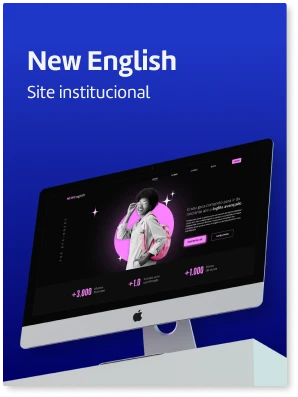 Site da escola de inglês online New English